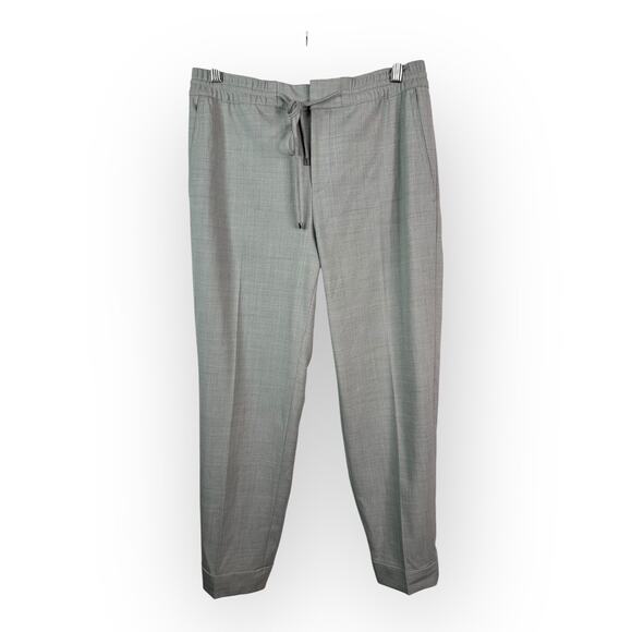 Club Monaco Pants - Club Monaco Womens size 4 Wool Blend Elastic Waist Trouser Pants Gray Career